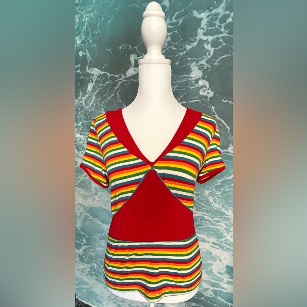 Fitted striped shirt